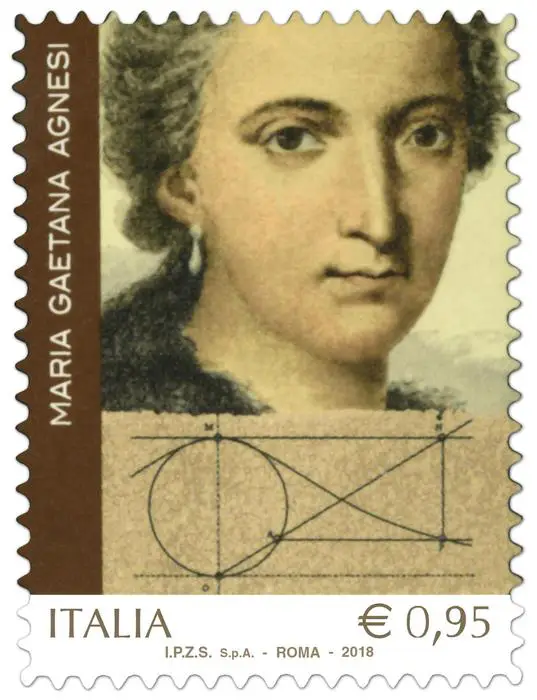 Maria Gaetana Agnesi Math Stamp
