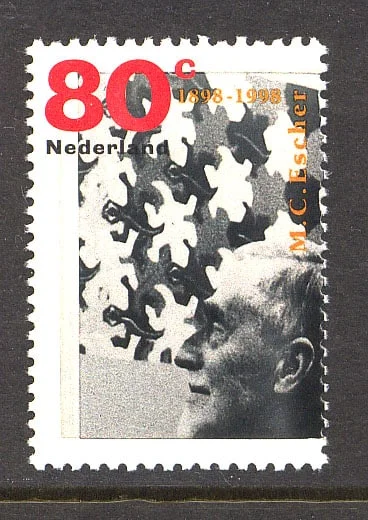 Maurits Cornelis Escher Math Stamp