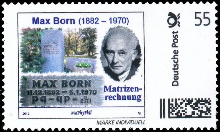 Max Born Math Stamp