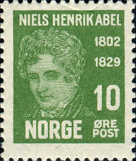 Niels Henrik Abel Math Stamp