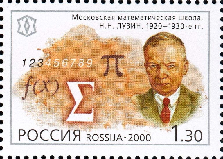 Nikolai Nikolaevich Luzin Math Stamp