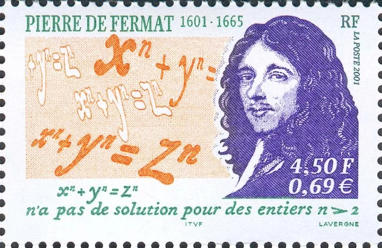 Pierre De Fermat Math Stamp