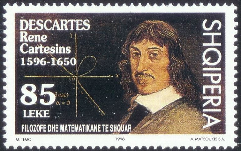 Rene Descartes Math Stamp 3