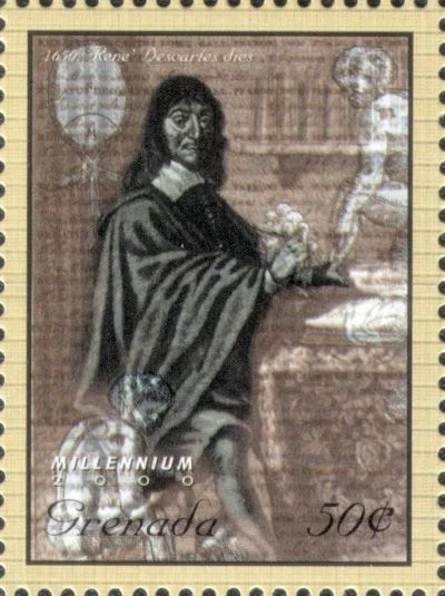 Rene Descartes Math Stamp 4