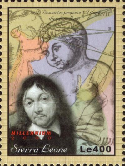 Rene Descartes Math Stamp 5