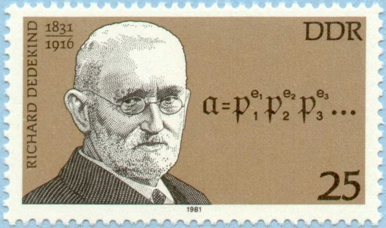 Richard Dedekind Math Stamp