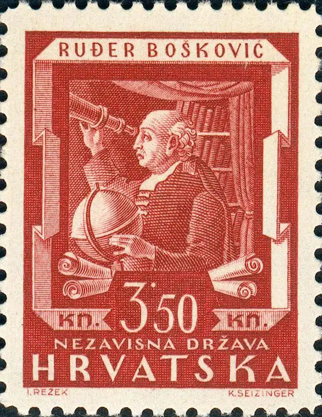 Ruggero Giuseppe Boscovich Math Stamp