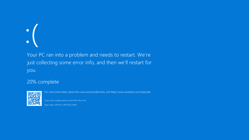 The Blue Screen of Death in Windows 8 1