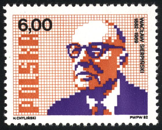 Waclaw Sierpinski Math Stamp