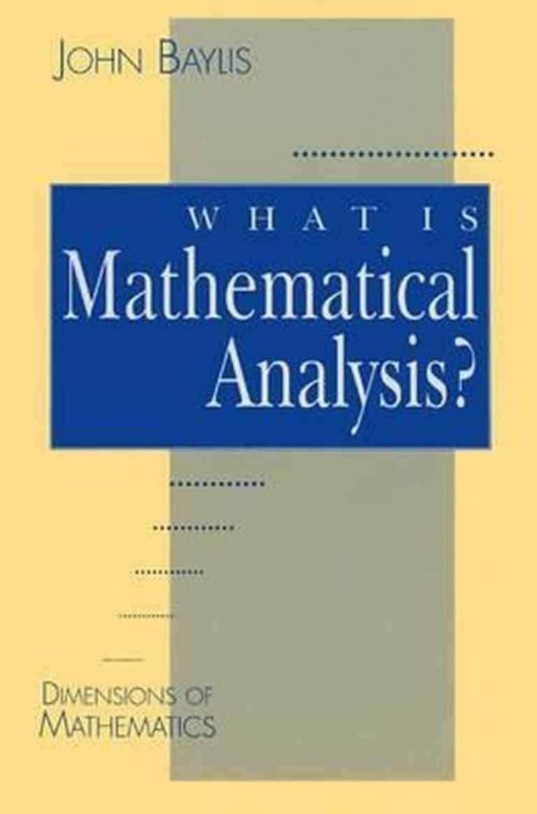 What is Mathematical Analysis? John Baylis | Math Books | Abakcus