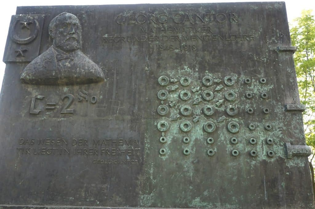 georg cantor Halle Neustadt monument 2