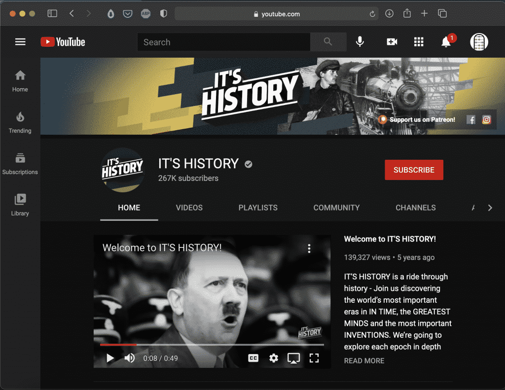 IT'S HISTORY | Youtube History Channel | Abakcus
