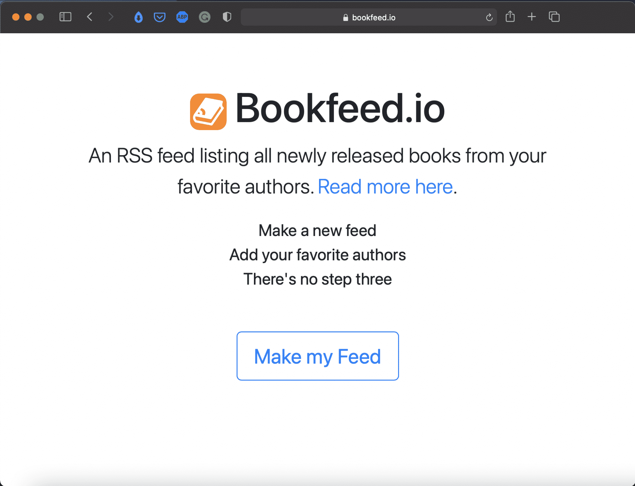 Bookfeed.io | An RSS Feed for Your Favorite Author | Abakcus