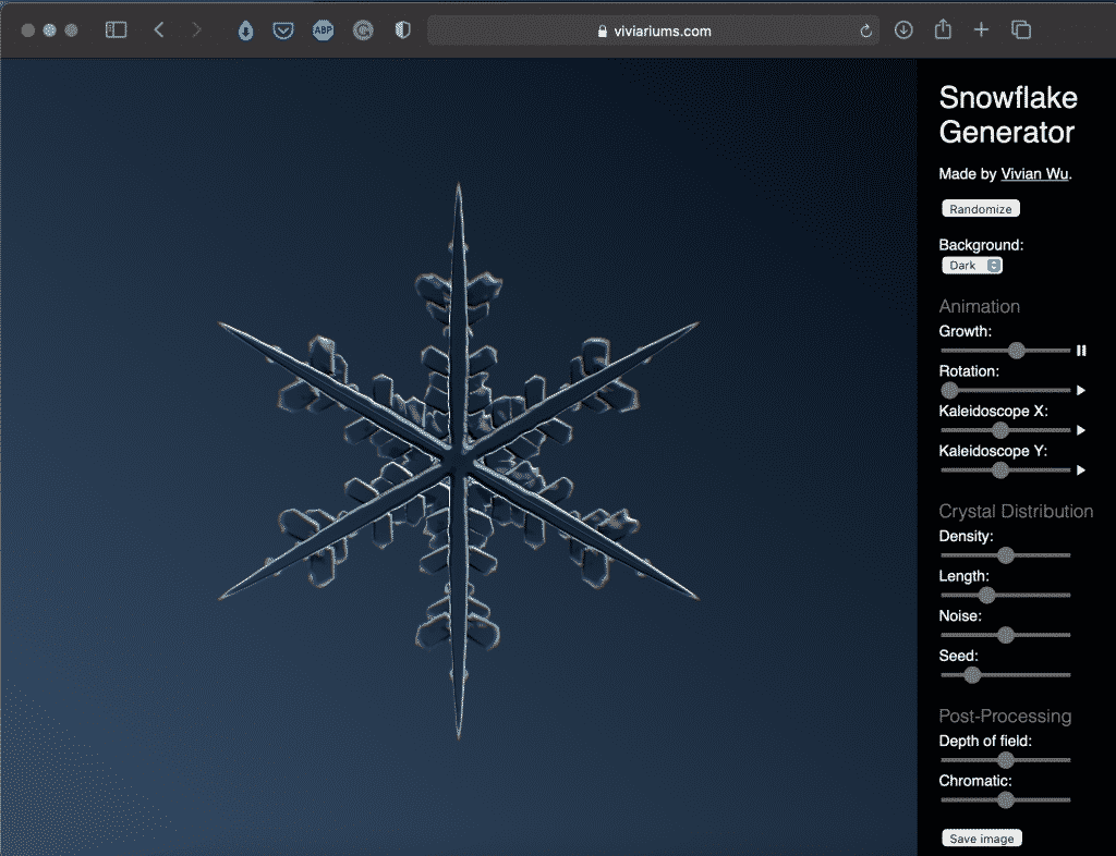 Snowflake Generator | by Vivian Wu | Math Tool | Abakcus