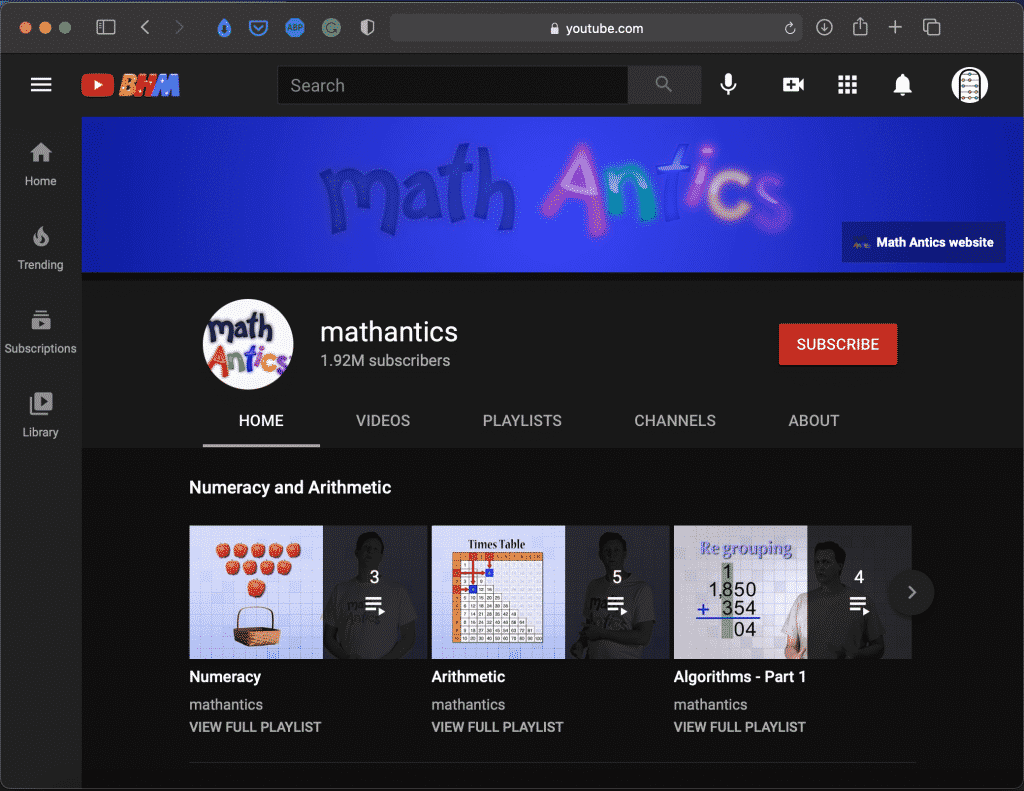 math Antics | Best Youtube Math Channel | Abakcus