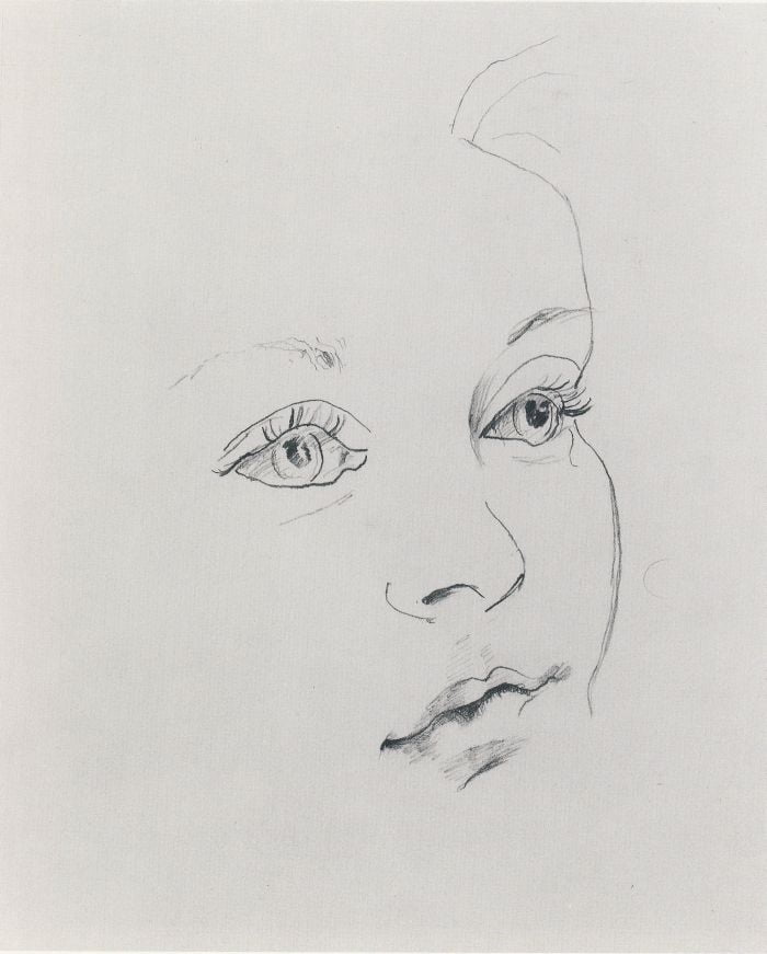Richard Feynman's Drawings - Woman's Face