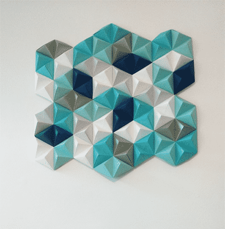 How to Make a Geometric Paper Wall Art DIY Project Abakcus 9
