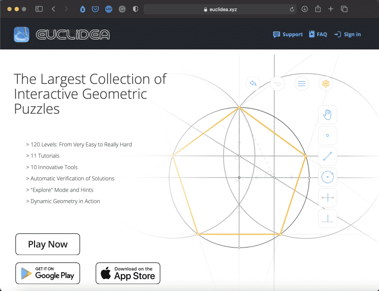 Euclidea | Geometric Construction Puzzle | Tool | Abakcus