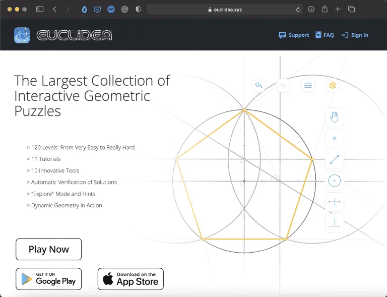 Euclidea | Geometric Construction Puzzle | Tool | Abakcus