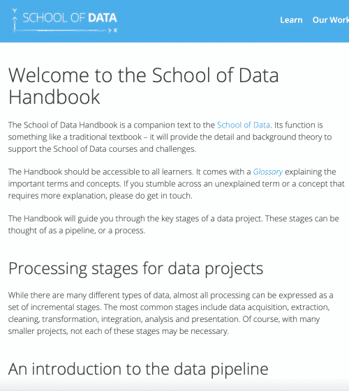 School of Data Handbook | Book | Abakcus