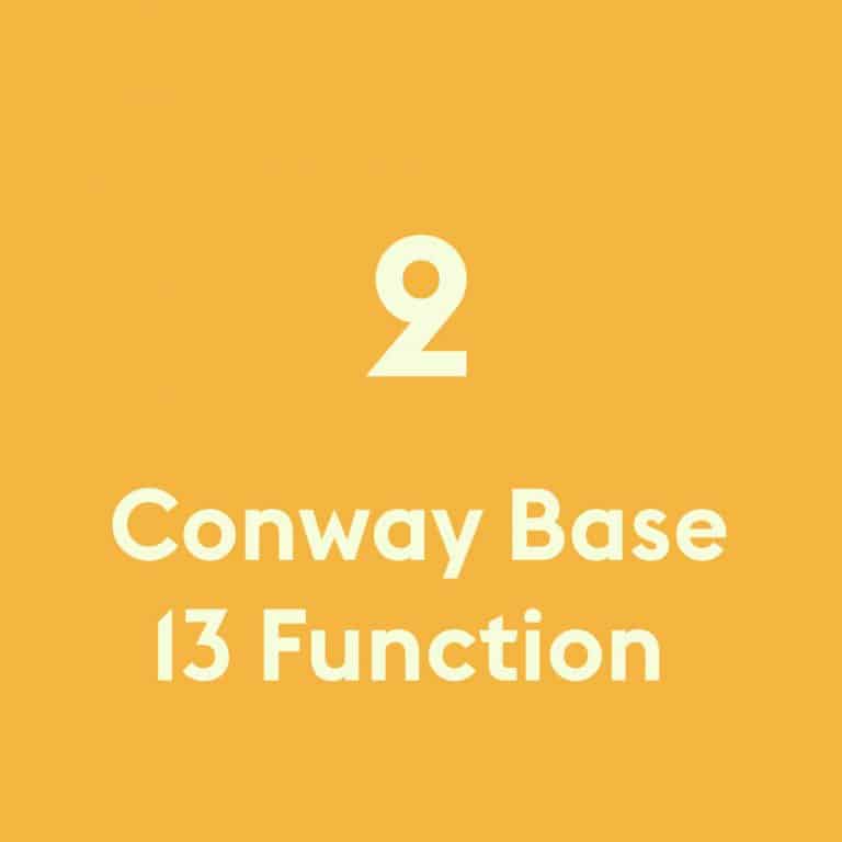 Conway base 13 function