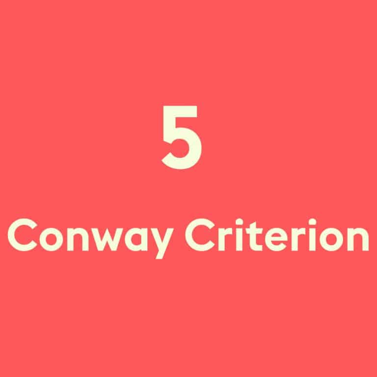 Conway criterion