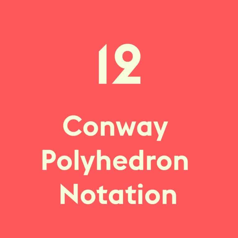 Conway polyhedron notation is a notation invented by Conway used to describe polyhedra.