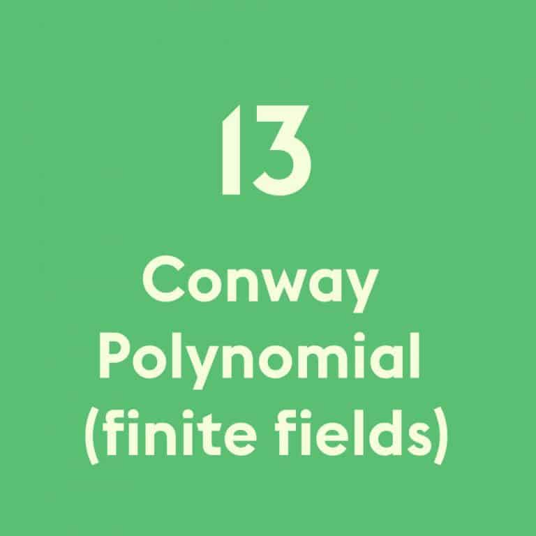 Conway polynomial