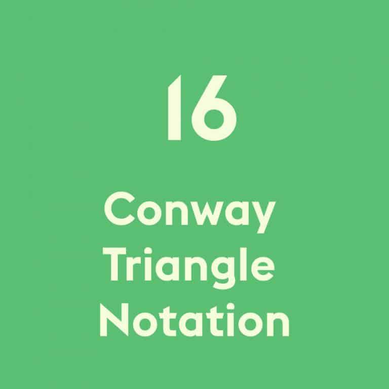 Conway triangle notation