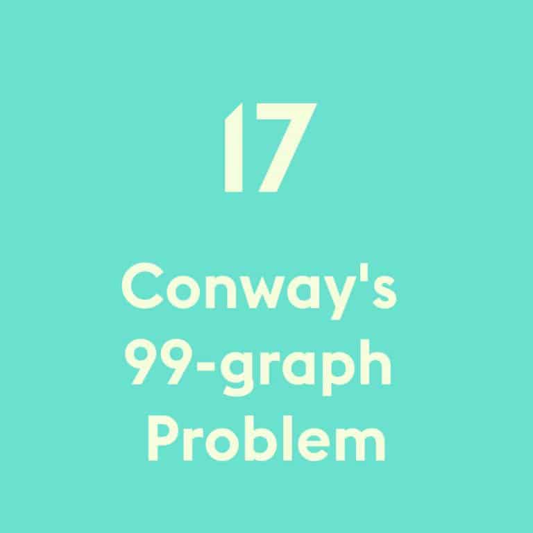 Conways 99 graph problem
