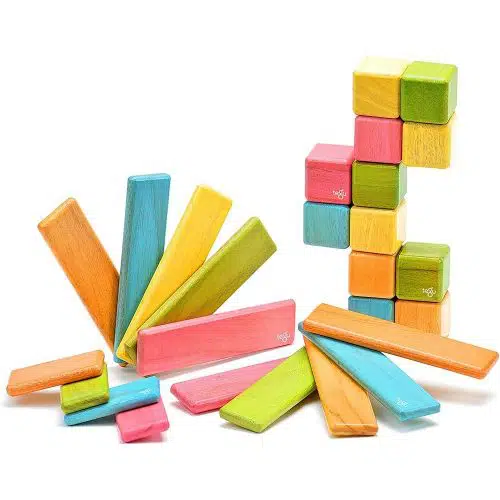 Tegu Magnetic Wooden Block Set | Toys for Children | Abakcus