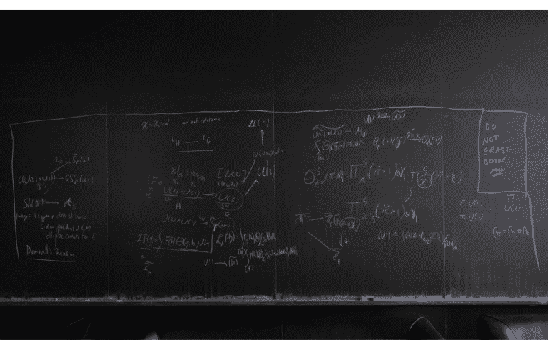 Michael Harriss Blackboard at Columbia University