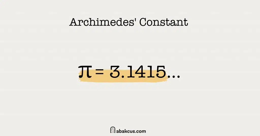 Archimedes Constant 1