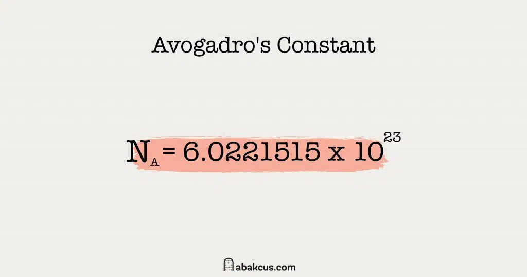 Avogadros Constant 1