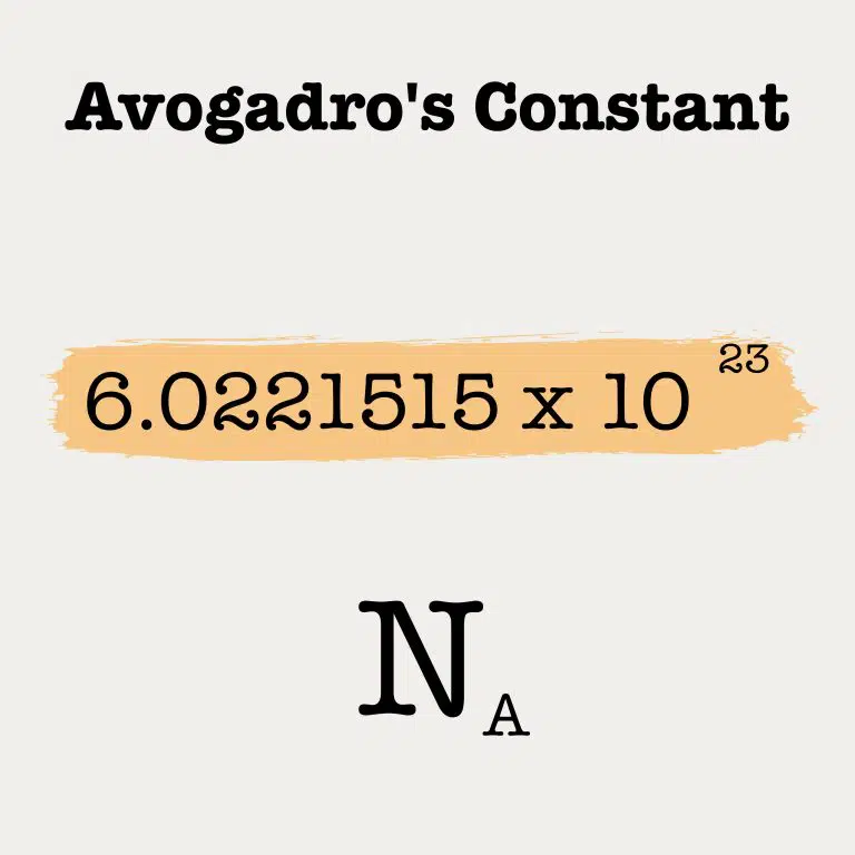 Avogadros Constant