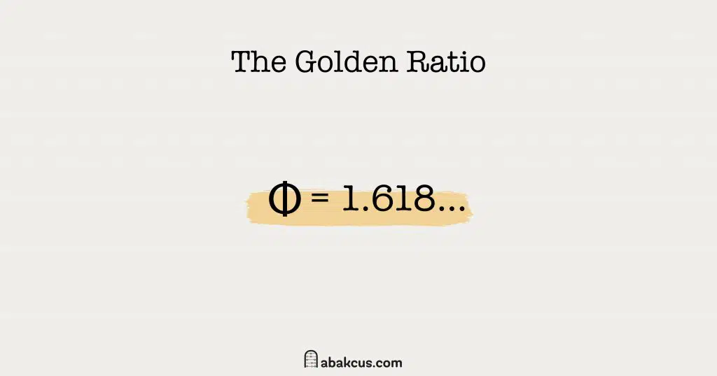The Golden Ratio phi 1