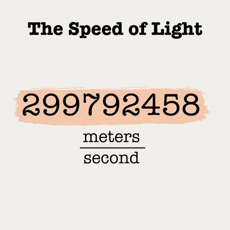 The Speed of Light c