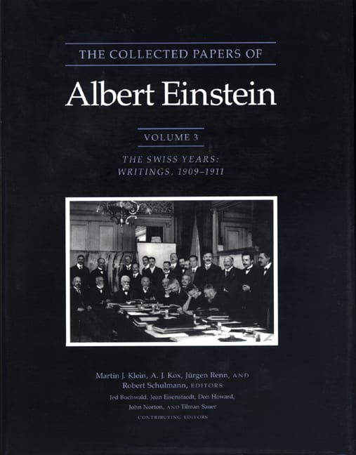 The Collected Papers of Albert Einstein, Volume 3: The Swiss Years: Writings