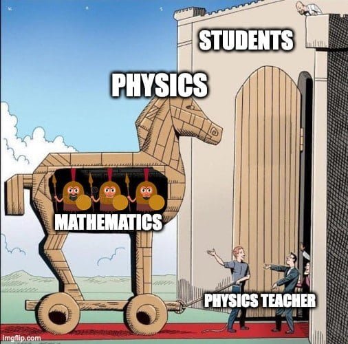 Physics and Mathematics Trojan Horse Meme