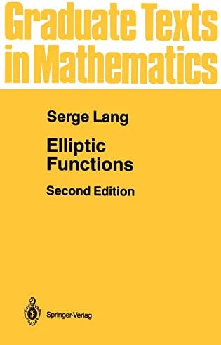 Elliptic Functions by Serge Lang | Books | Abakcus