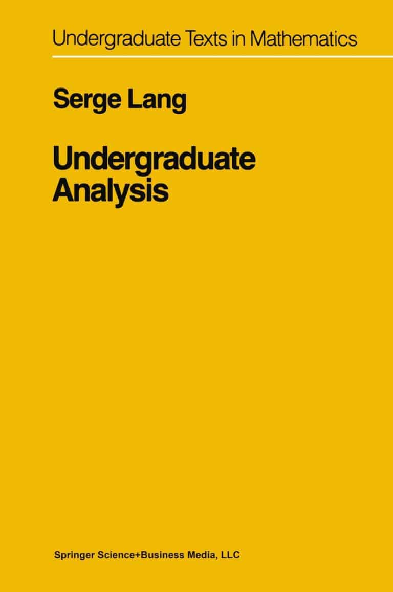 Undergraduate Analysis | Books | Abakcus