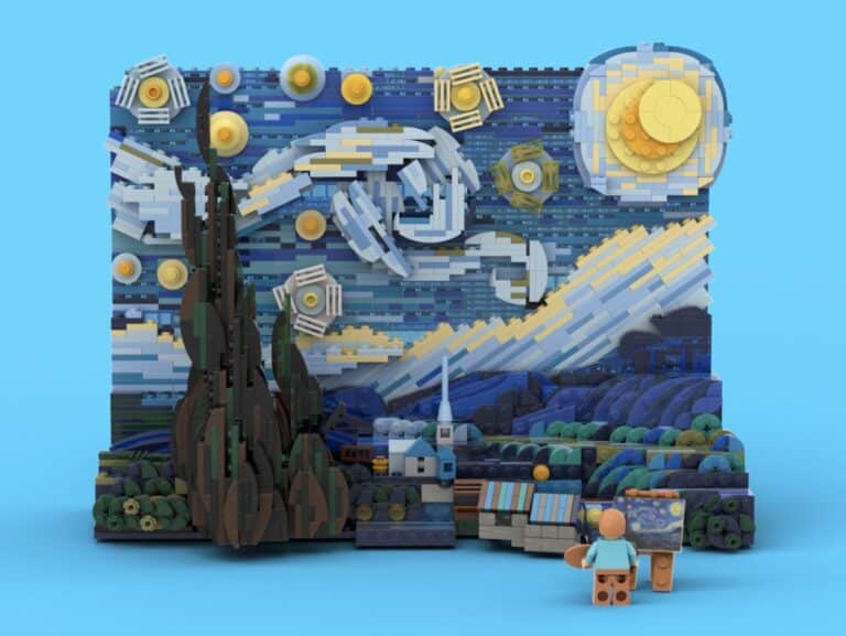 LEGO Ideas Vincent Van Gogh - The Starry Night | Abakcus