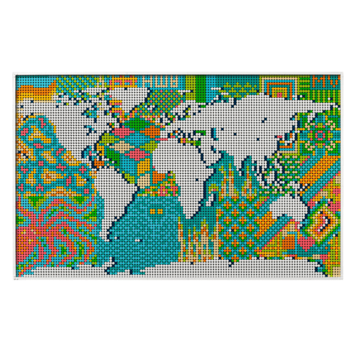 LEGO Art World Map | Cool Stuff | Abakcus