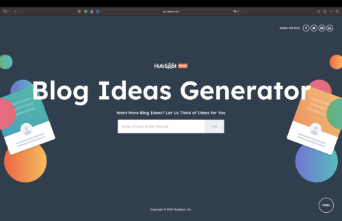HubSpot Blog Ideas Generator | Best Writer Tools | Abakcus