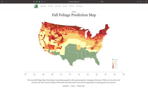 Fall Foliage Prediction Map