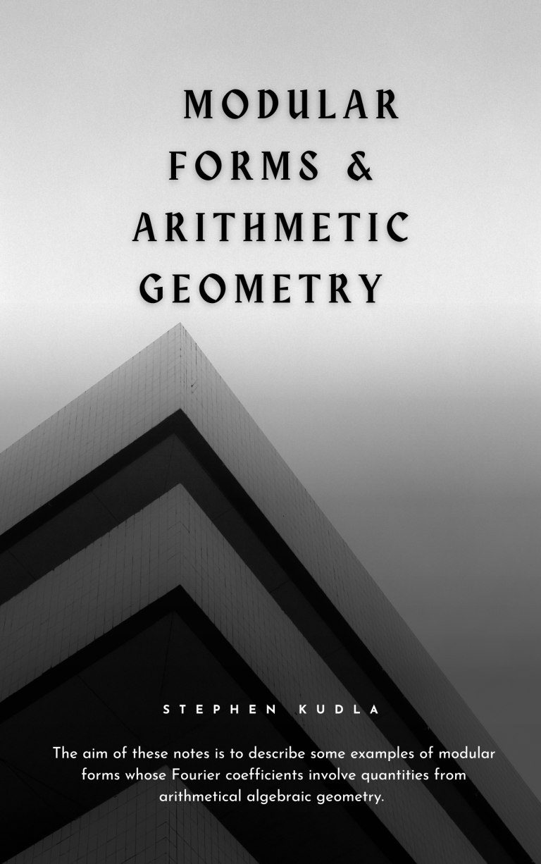 Modular Forms Arithmetic Geometry