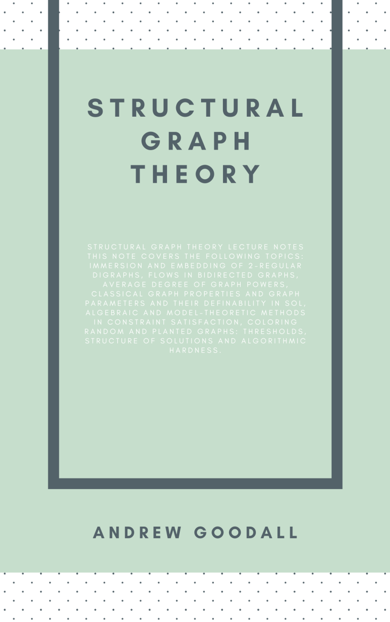 Structural Graph Theory 1