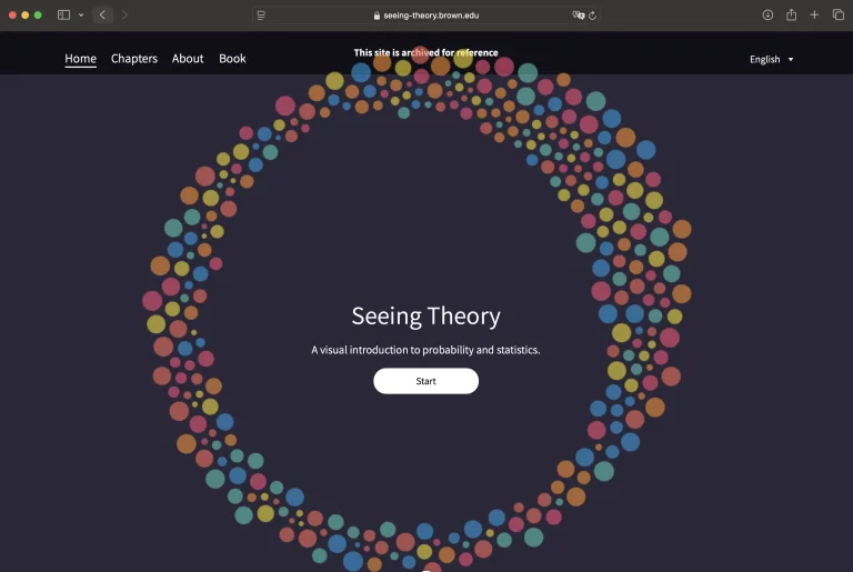 Seeing Theory Visual Introduction to Probability