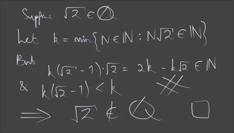 Why is the square root of 2 irrational
